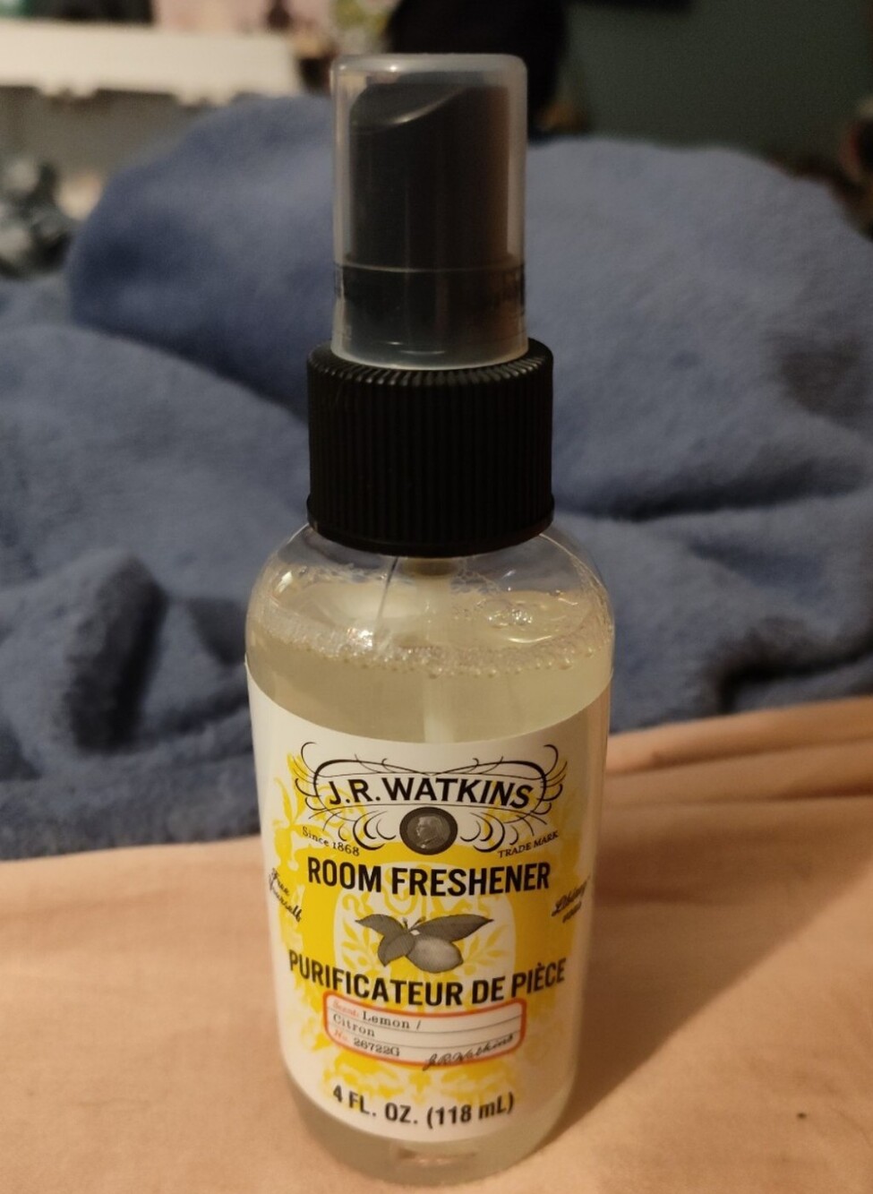 NEW! J.R Watkins Lemon Room Freshener Spray - 4oz